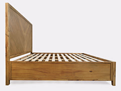 Eloquence Natural King Panel Bed - Ornate Home