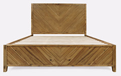 Eloquence Natural King Panel Bed - Ornate Home