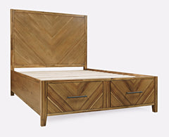 Eloquence Natural King Storage Bed - Ornate Home