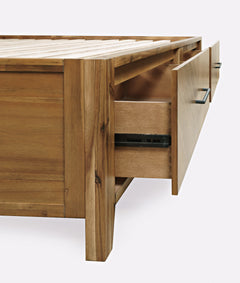 Eloquence Natural King Storage Bed - Ornate Home