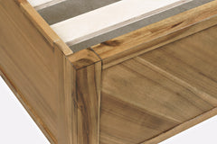 Eloquence Natural Queen Panel Bed - Ornate Home