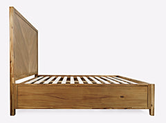 Eloquence Natural Queen Panel Bed - Ornate Home