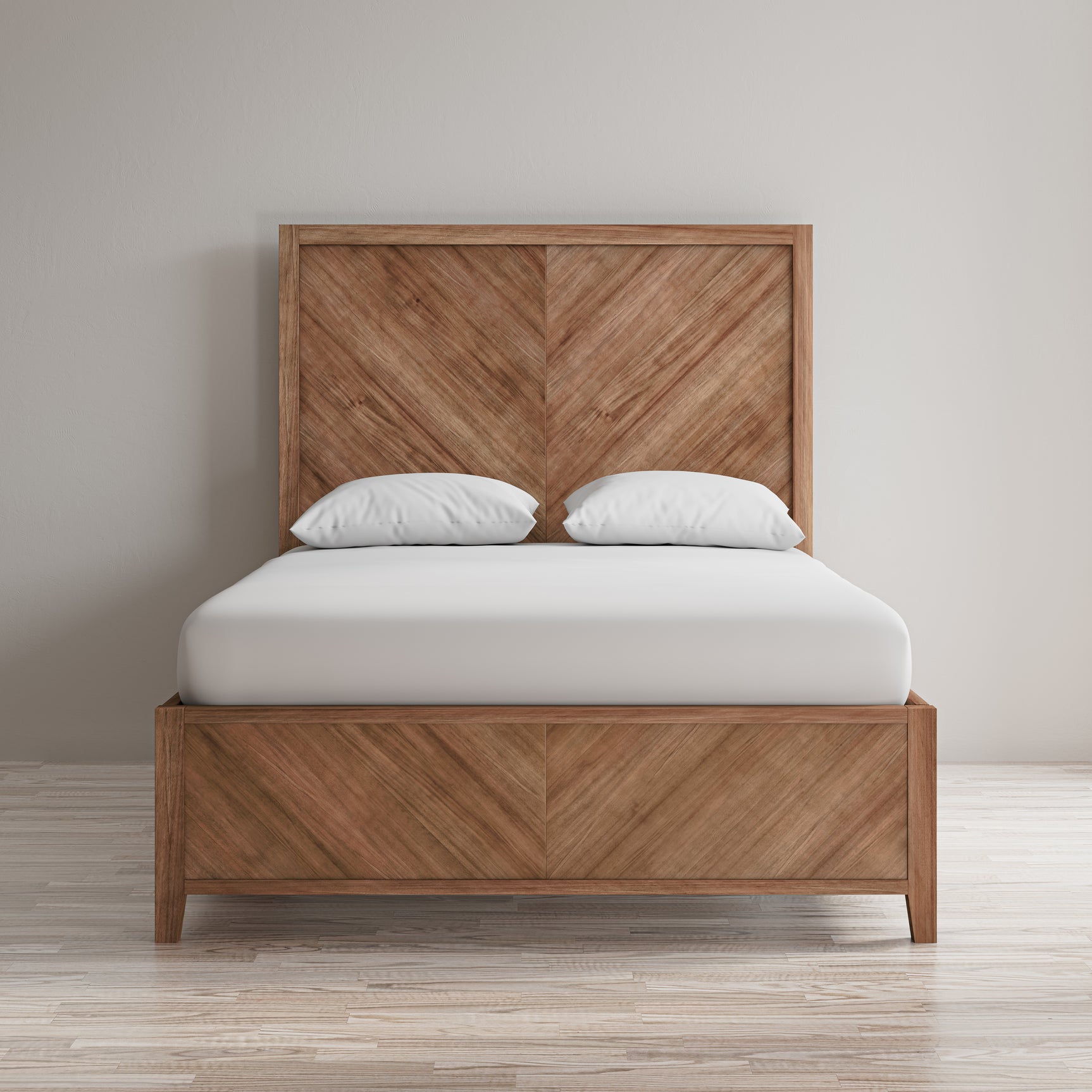 Eloquence Natural Queen Panel Bed - Ornate Home