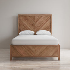 Eloquence Natural Queen Panel Bed - Ornate Home