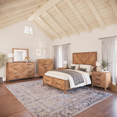 Eloquence Natural Queen Storage Bed - Ornate Home