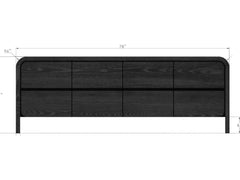 Elora Jet 78" Entertainment Console - Ornate Home