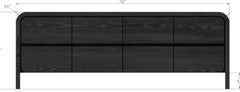 Elora Jet 78" Entertainment Console - Ornate Home