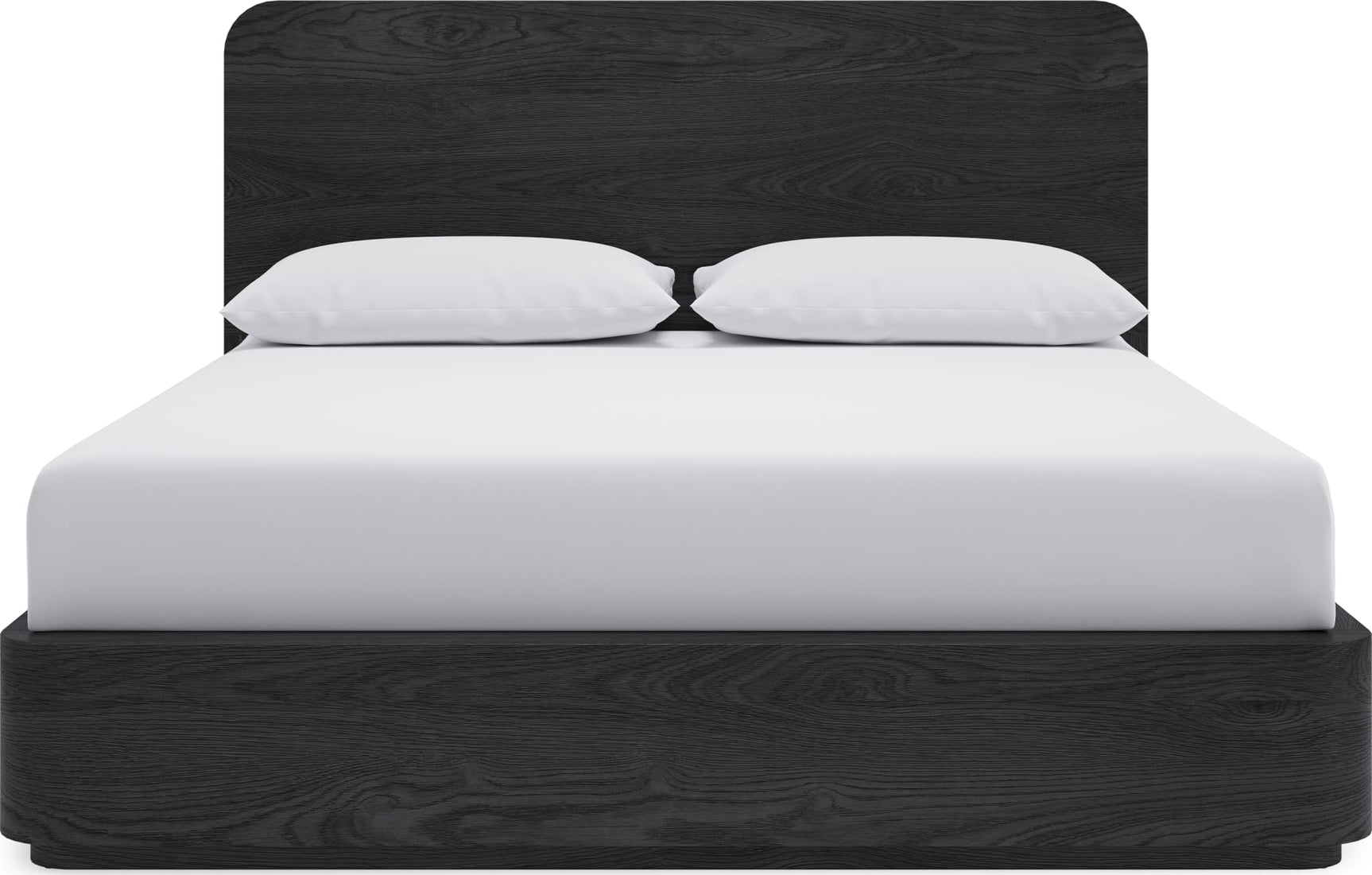 Elora Jet California King Ash Wood Platform Bed - Ornate Home