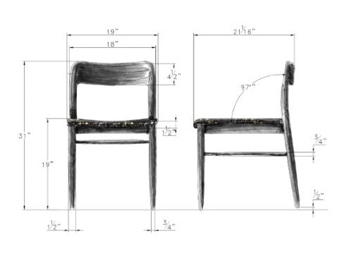 Elora Jet Dining Chair (Set of 2) - Ornate Home