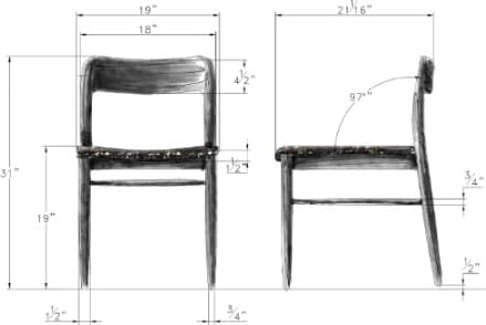 Elora Jet Dining Chair (Set of 2) - Ornate Home