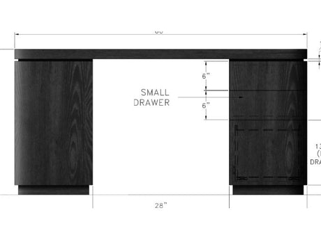 Elora Jet Double Pedestal Desk - Ornate Home