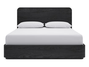 Elora Jet Full Ash Wood Platform Bed - Ornate Home