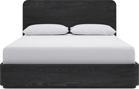 Elora Jet King Ash Wood Platform Bed - Ornate Home