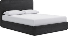 Elora Jet King Ash Wood Platform Bed - Ornate Home