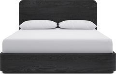 Elora Jet Queen Ash Wood Platform Bed - Ornate Home