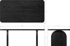 Elora Jet Rectangular Dining Table - Ornate Home