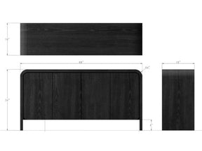 Elora Jet Sideboard - Ornate Home