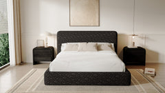 Elora Moonlight Queen Upholstered Platform Bed - Ornate Home
