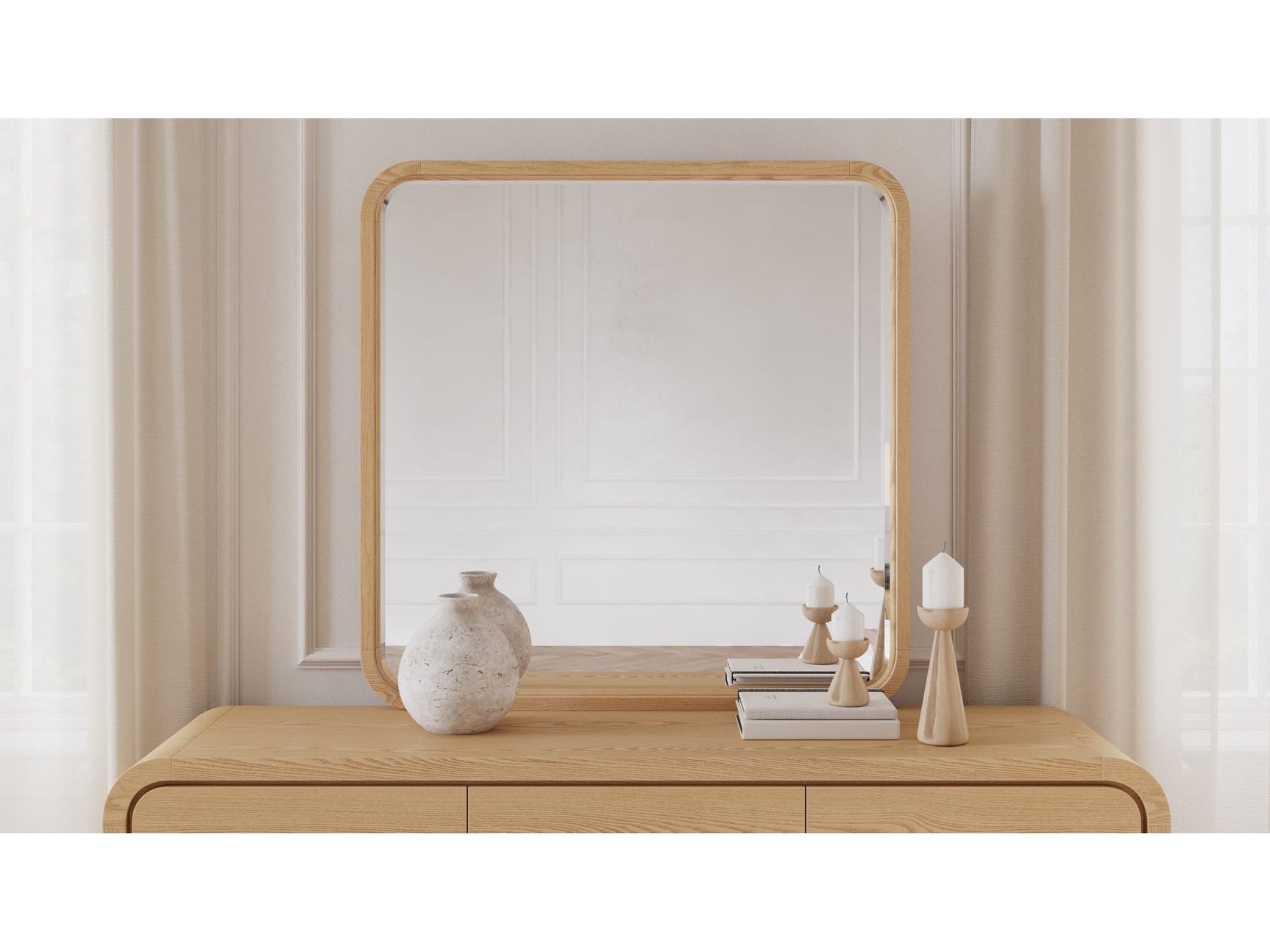 Elora Timber Dresser Mirror - Ornate Home