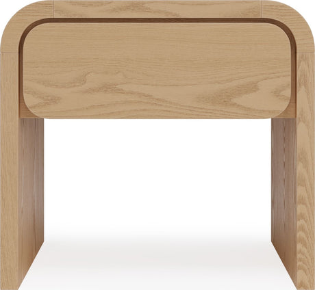 Elora Timber One Drawer Nightstand - Ornate Home