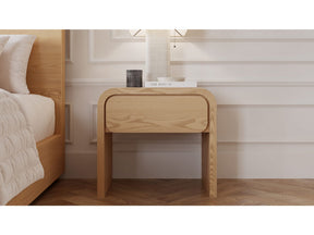 Elora Timber One Drawer Nightstand - Ornate Home