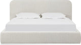 Elora Whitewashed California King Upholstered Platform Bed - Ornate Home