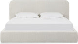 Elora Whitewashed King Upholstered Platform Bed - Ornate Home