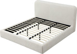Elora Whitewashed King Upholstered Platform Bed - Ornate Home