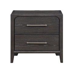 Elowen Black Nightstand - Ornate Home