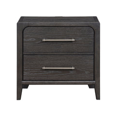 Elowen Black Nightstand - Ornate Home
