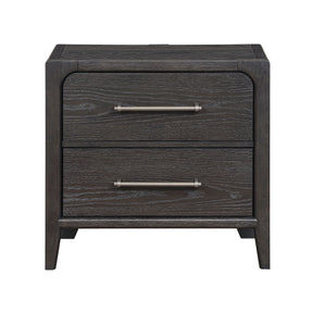 Elowen Black Nightstand - Ornate Home