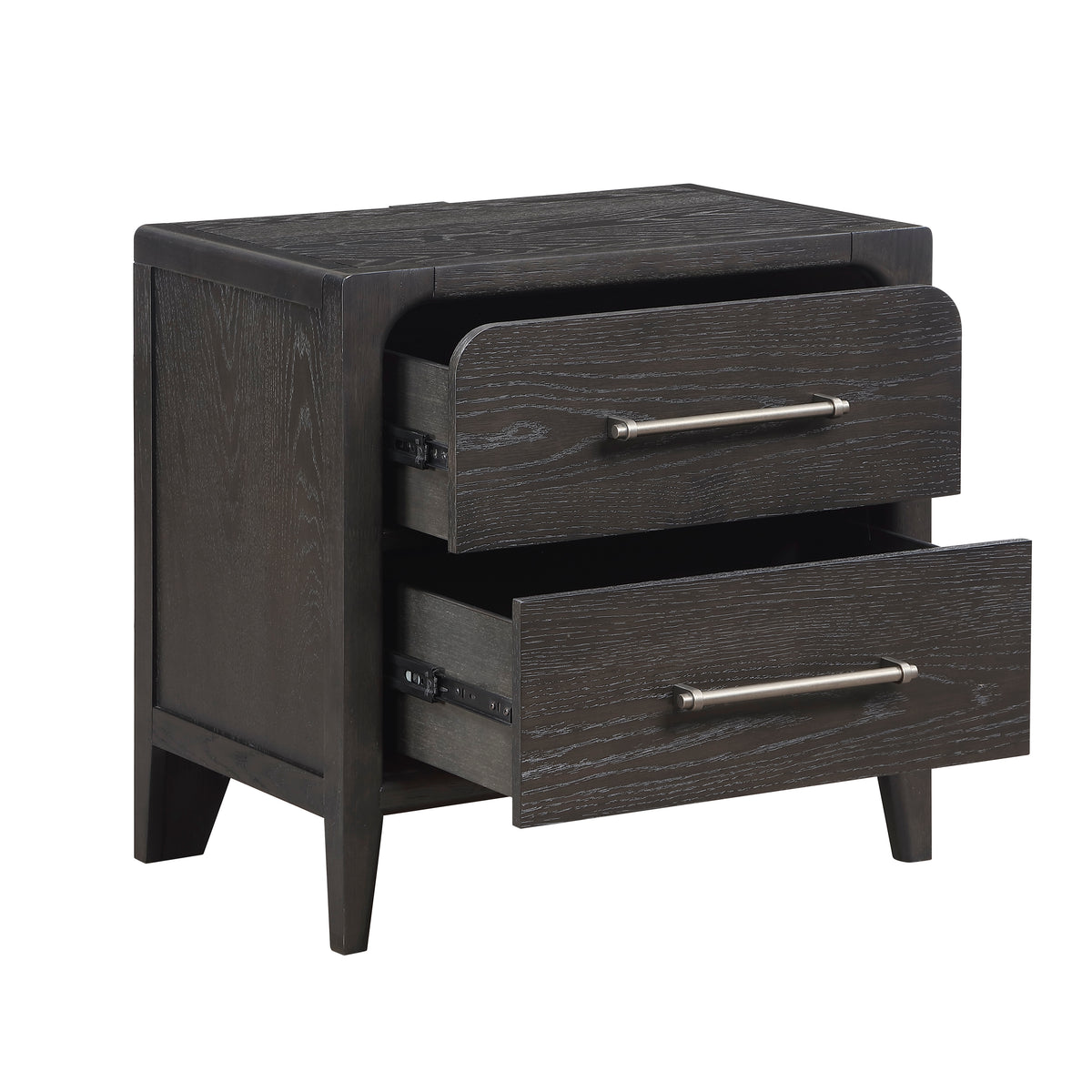 Elowen Black Nightstand - Ornate Home
