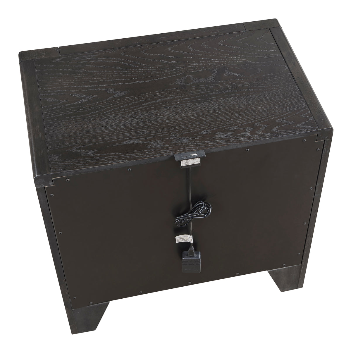 Elowen Black Nightstand - Ornate Home
