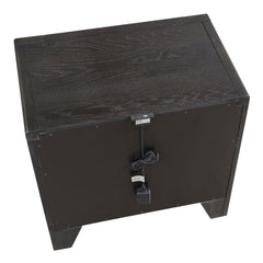 Elowen Black Nightstand - Ornate Home