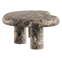 Elowen Dark Emperador Outdoor Patio Faux Marble Coffee Table - Ornate Home