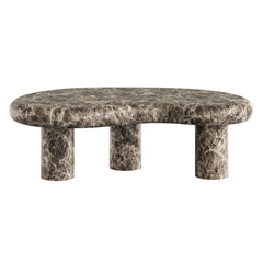 Elowen Dark Emperador Outdoor Patio Faux Marble Coffee Table - Ornate Home