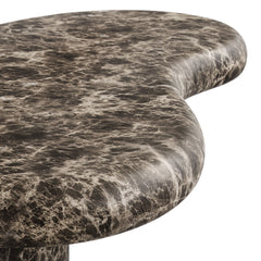 Elowen Dark Emperador Outdoor Patio Faux Marble Coffee Table - Ornate Home