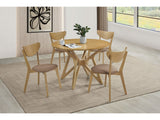 Elowen Light Walnut 5-piece Dining Room Set - Ornate Home