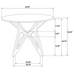 Elowen Light Walnut Dining Room Table - Ornate Home