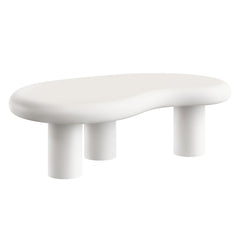 Elowen White Outdoor Patio Coffee Table - Ornate Home