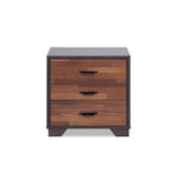 Eloy Walnut & Espresso Nightstand - Ornate Home
