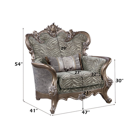 Elozzol Antique Bronze Chair - Ornate Home