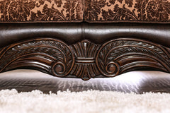 Elpis Brown/Espresso Sofa & Loveseat - Ornate Home