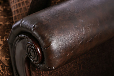 Elpis Brown/Espresso Sofa & Loveseat - Ornate Home