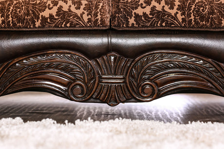 Elpis Brown/Espresso Sofa - Ornate Home