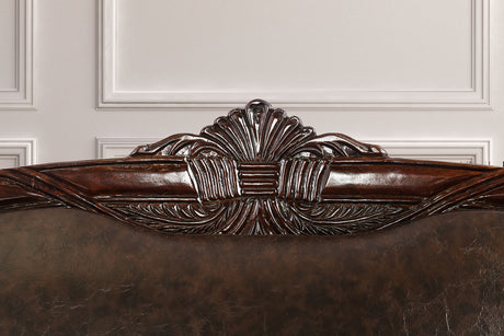 Elpis Brown/Espresso Sofa - Ornate Home