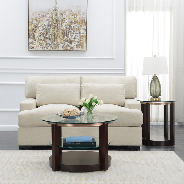 Elsa Espresso Coffee Table - Ornate Home