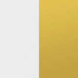 Elsa White and Gold 2-door Wood Storage Accent Cabinet - Ornate Home