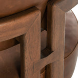 Elsie Kona Brown Leather Accent Chair - Ornate Home