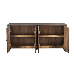 Elston Brown Four-Door Sideboard - Ornate Home